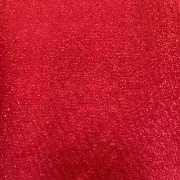 Dressbarn NWT Red Cardigan Woman's Size PM Red Sequins Metallic - Picture 10 of 12